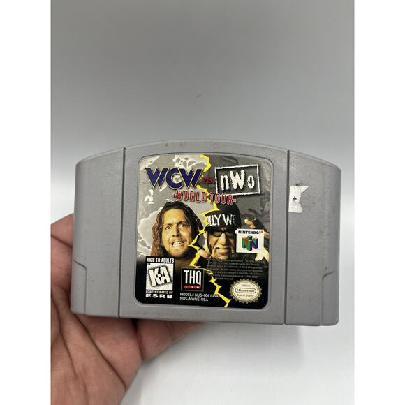 WCW vs. NWO World Tour (Nintendo 64, N64, 1997) Authentic, Tested - Picture 1 of 7